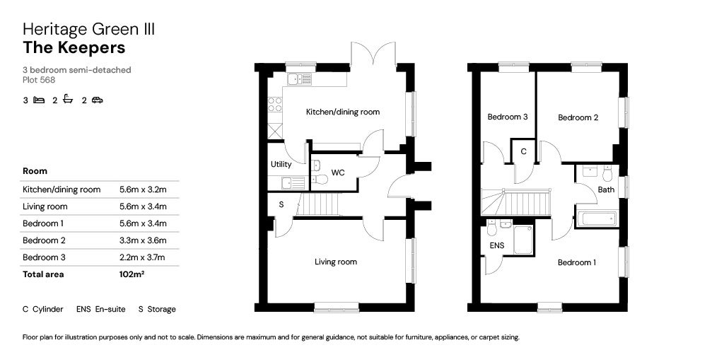 Heritage Green III floor plan 568 Keepers