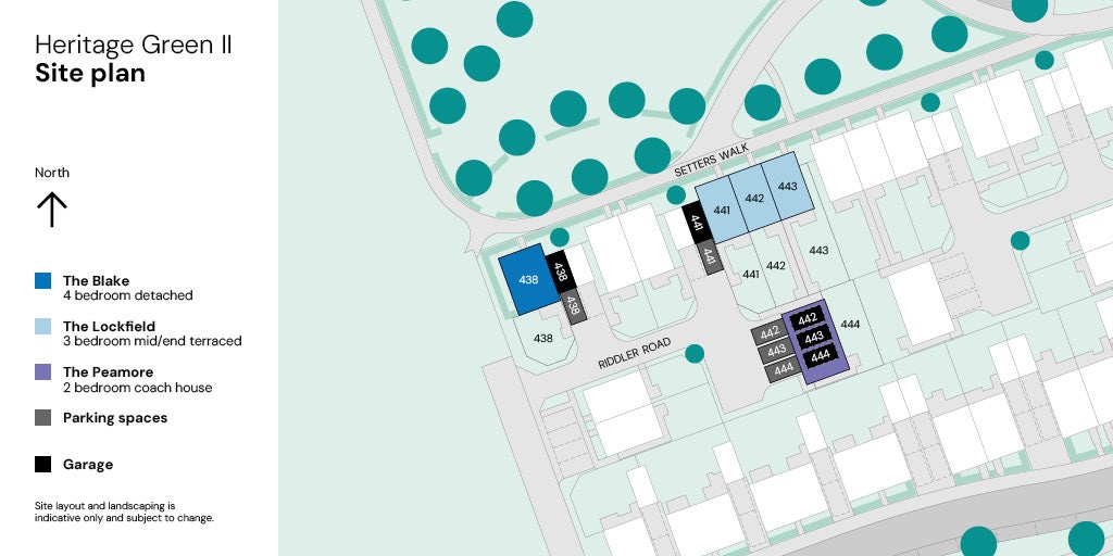 Heritage Green II site plan 441-444