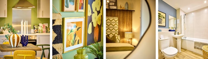 Photo collage of the SNG at Montem show home.