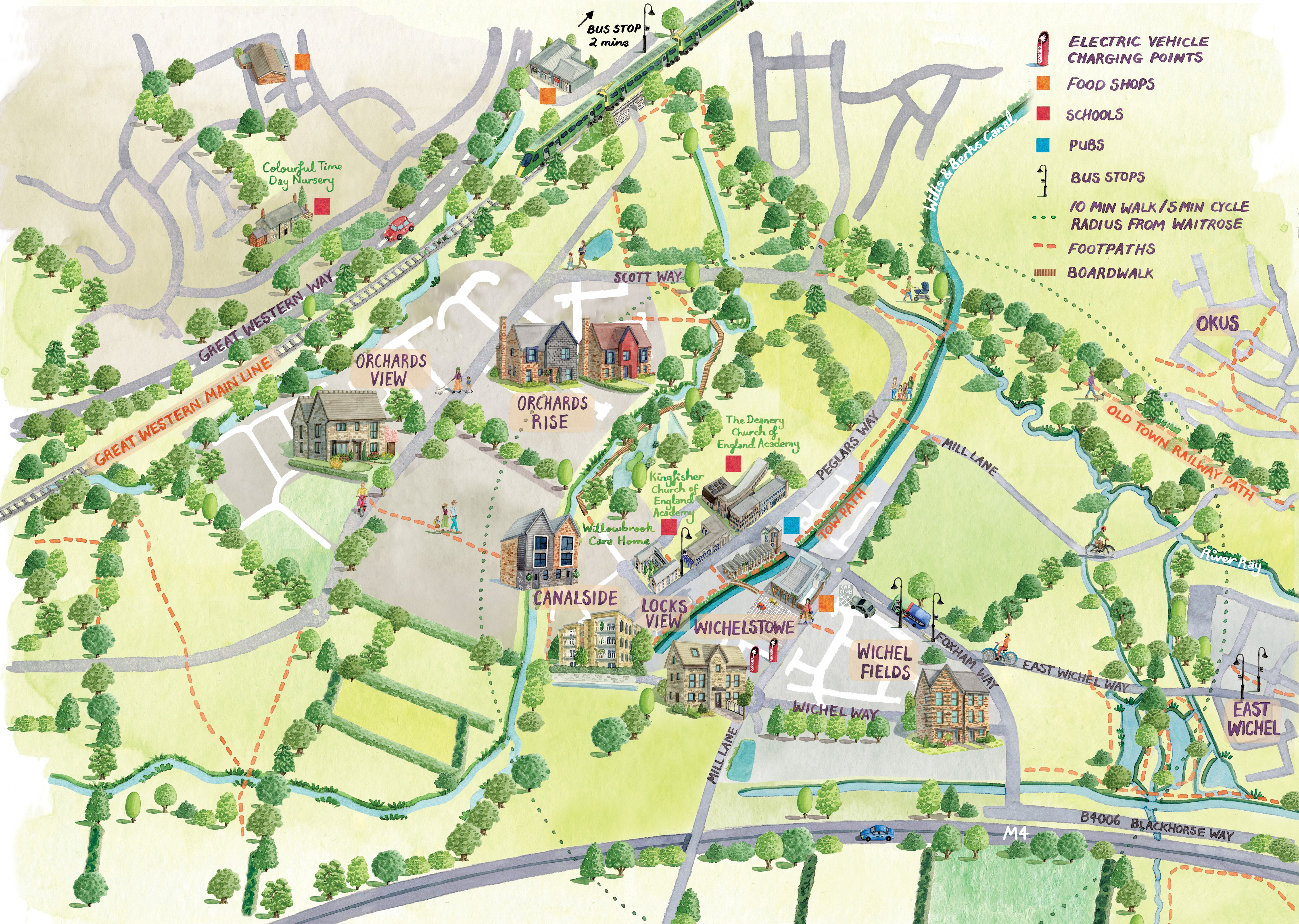 SNG at Wichelstowe - Swindon council area illustration