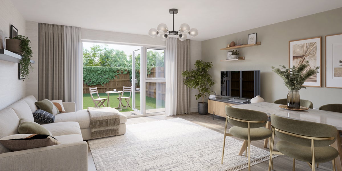 CGI showing living area