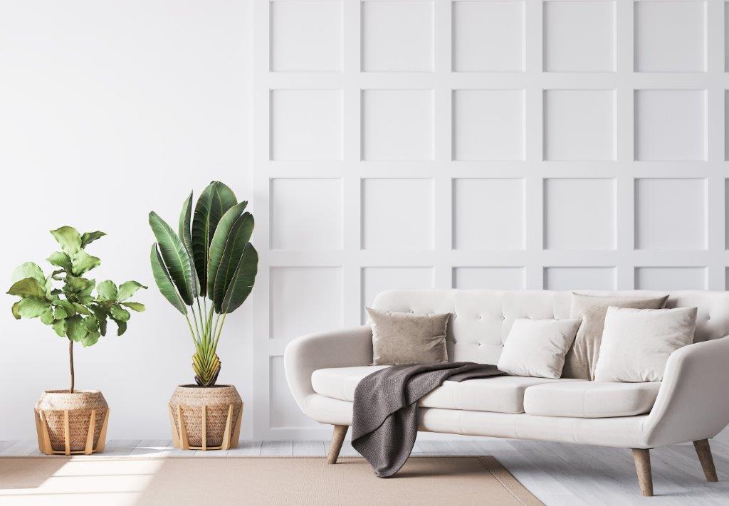 Stock image living paneling