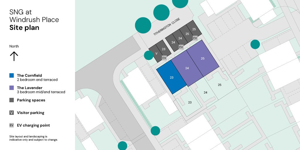 Site plan - Plots 23-25