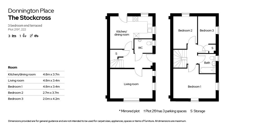 Floor plan for The Stockcross - Plots 219 & 222