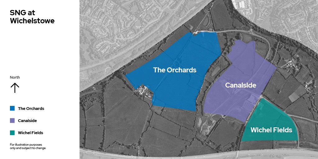 SNG at Wichelstowe - full area site map