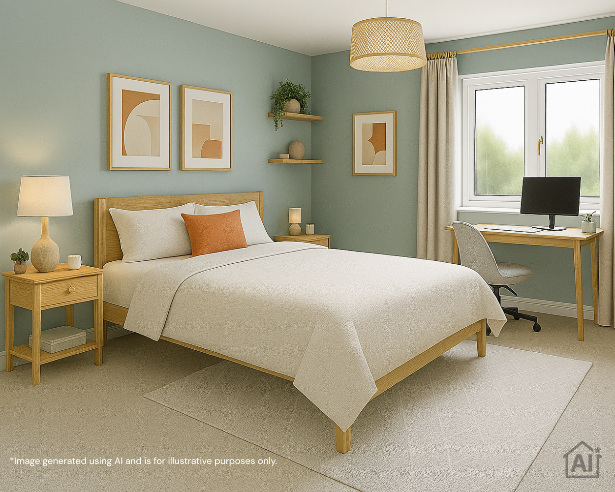 Buckley Place AI image - bedroom