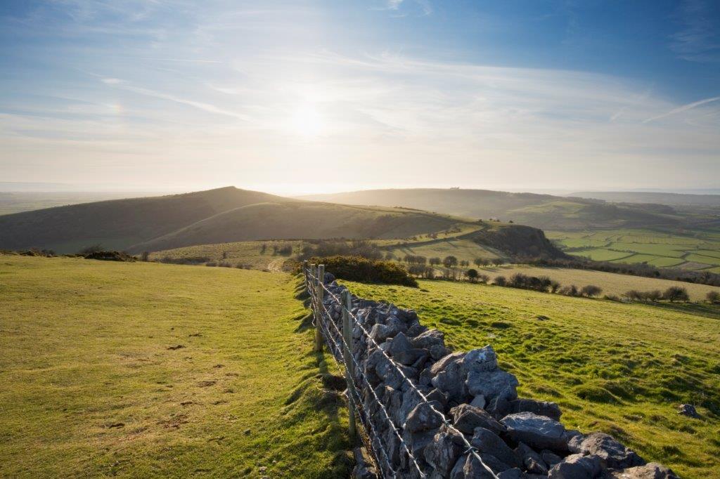 Somerset Mendip hills