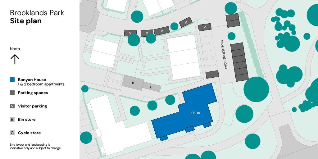 Brooklands Park 103-111 apartments site plan