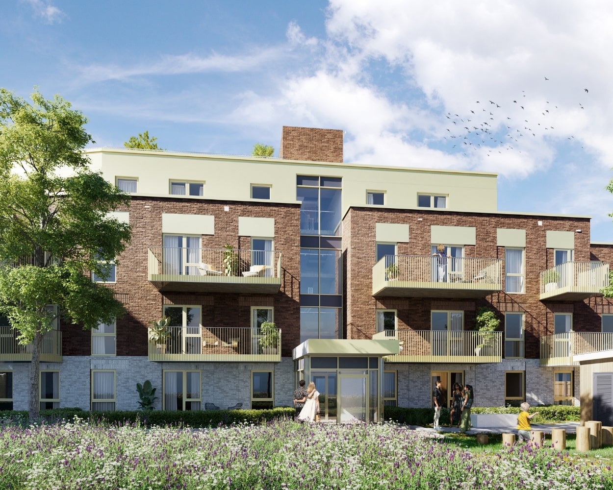 External CGI of the Post House development