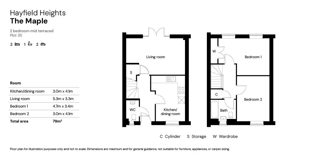 Floor plan for Plot 35
