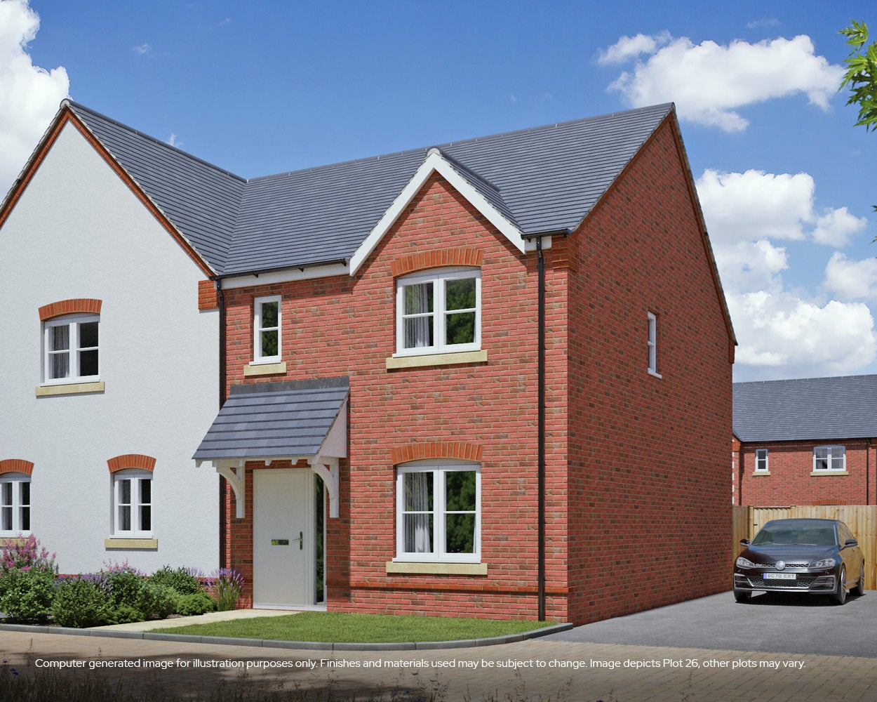 Berryfield Meadows 3 bed CGI plot 26