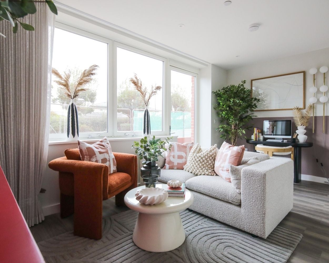 Show home photo of a living room at The Restorey.