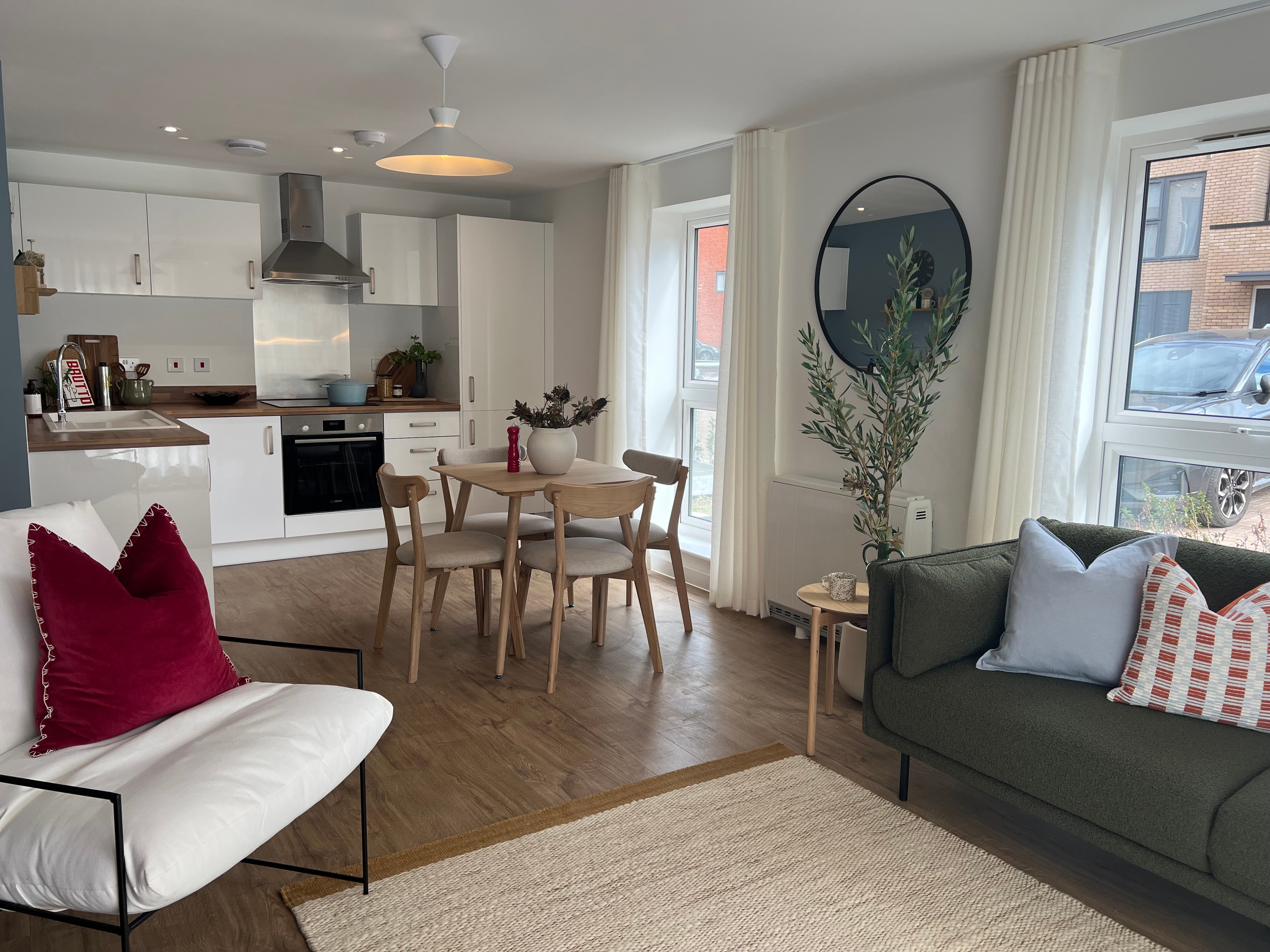 Brooklands Park show home - Kitchen/dining/living