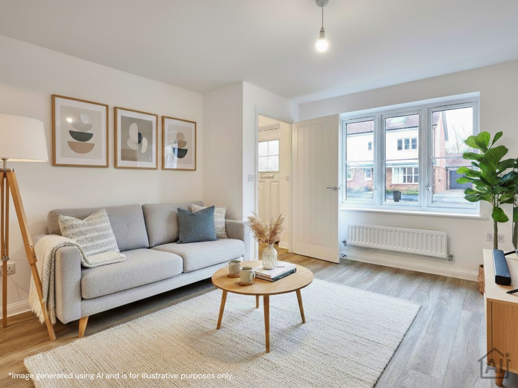 SNG at Emmer Green Drive - AI interior living room