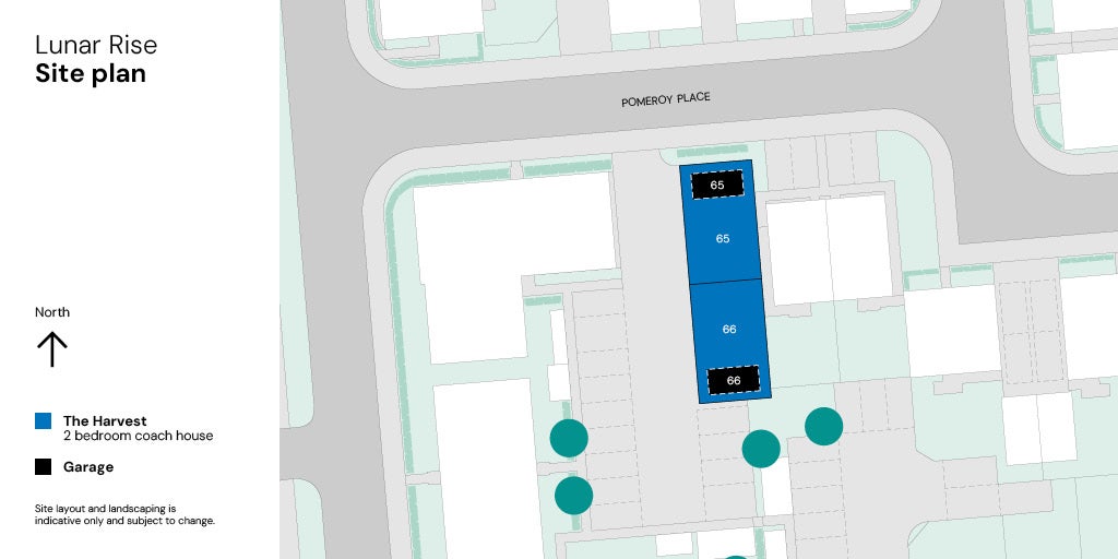 Lunar Rise site plan - Plots 65-66