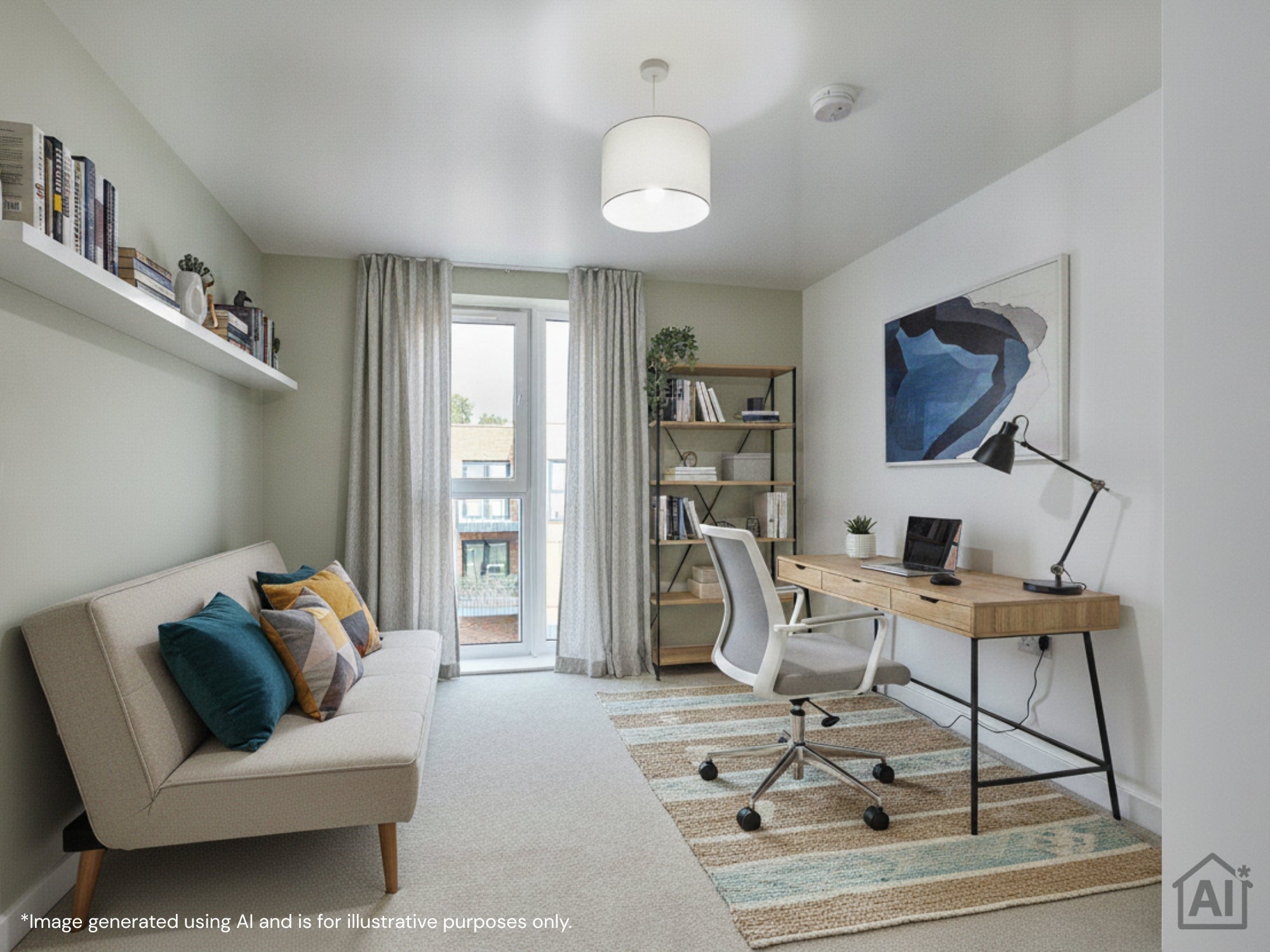 SNG at Montem, Type J E1 2 bed apartment home office