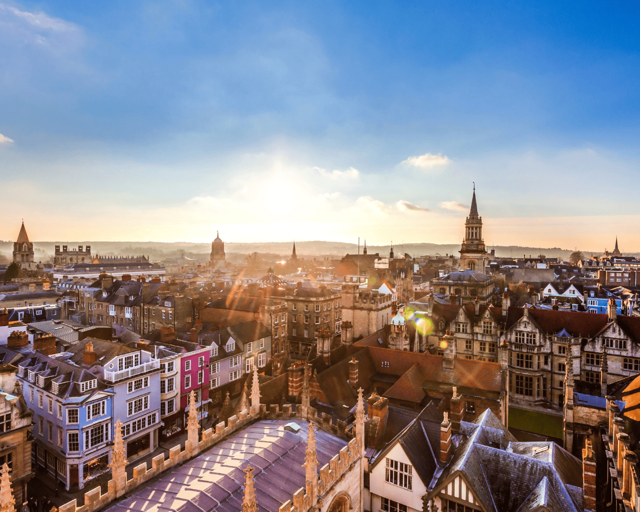 Aerial photo of Oxfordshire