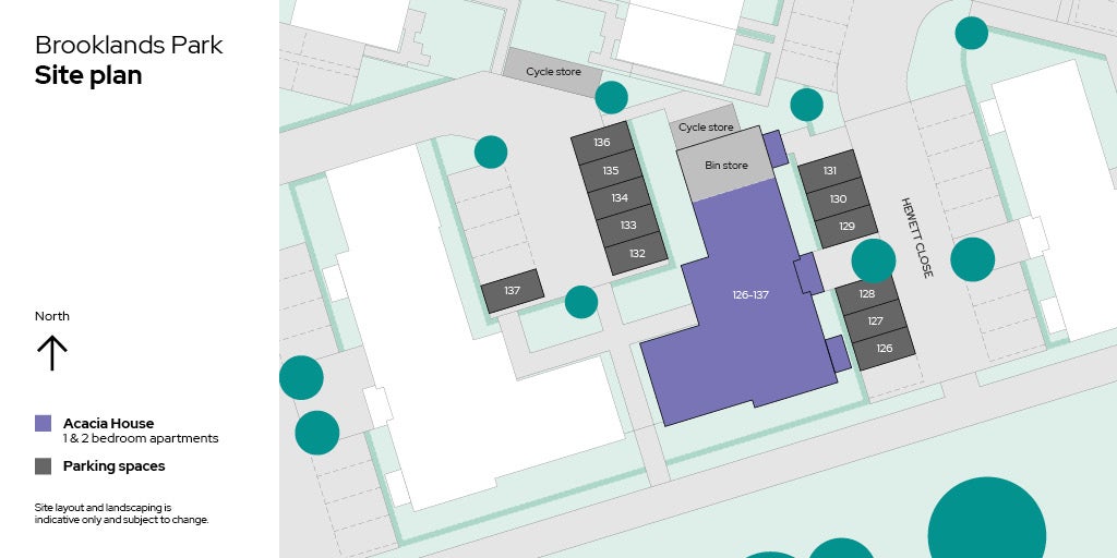 Brooklands Park 126-137 apartments site plan