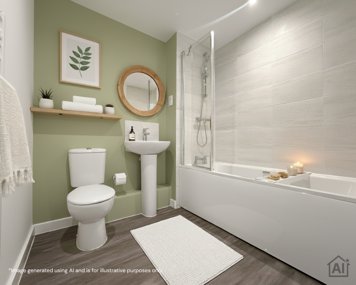 AI CGI interior - Bathroom