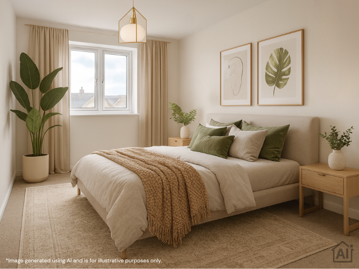 Heritage Green II AI bedroom interior