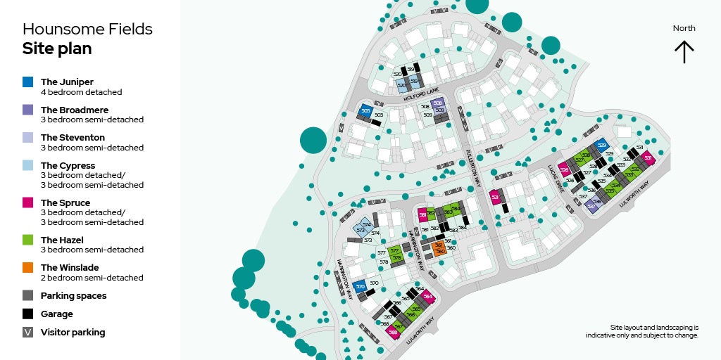 Hounsome Fields - Development site plan