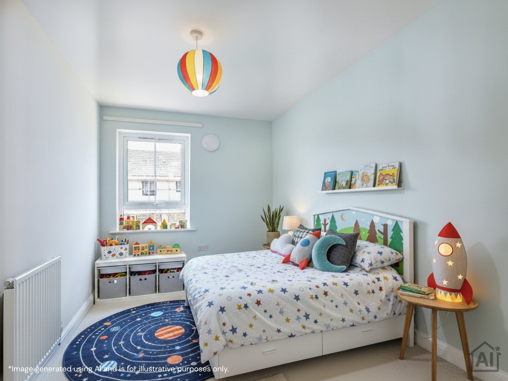 SNG at Wichelstowe - second bedroom AI interior