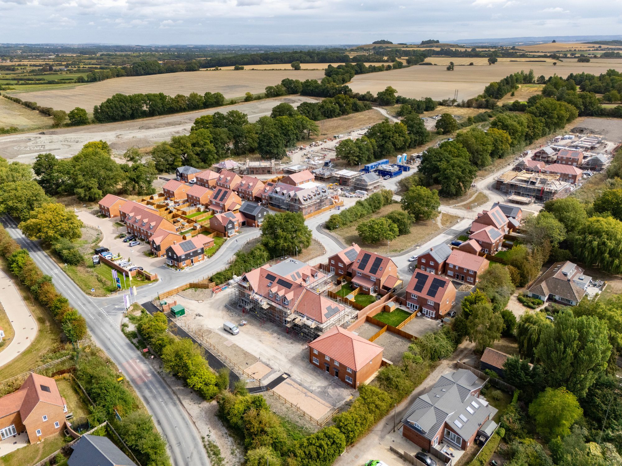 Oaks at Hadden - Drone image over the development