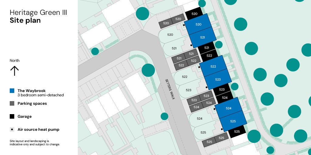 Heritage Green site plan 520-525 Waybrook