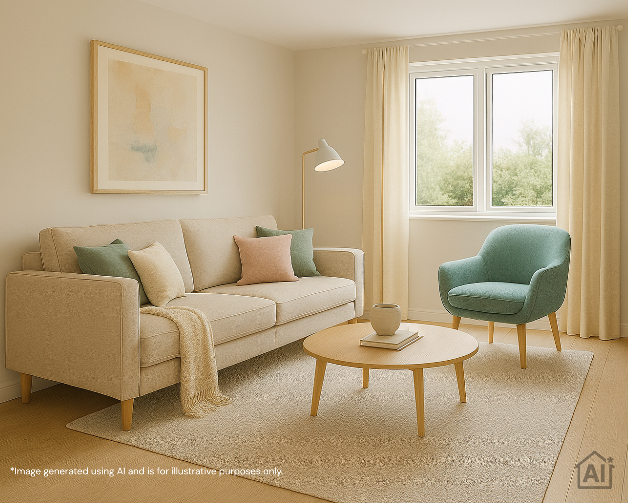Buckley Place AI image - Living room