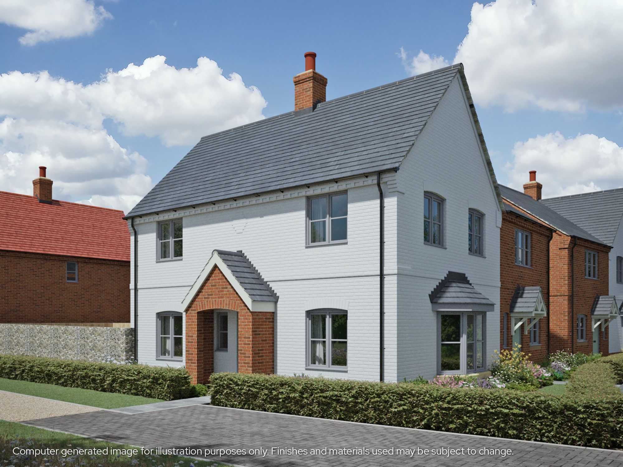 CGI image showing plot 1 at Worting Park