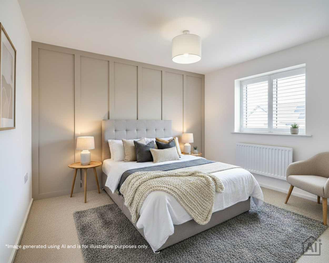 Bedroom 2 with interior furnishings