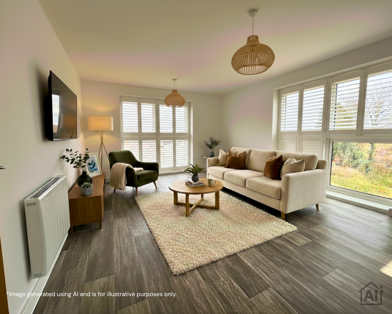 Brooklands Park AI interior living