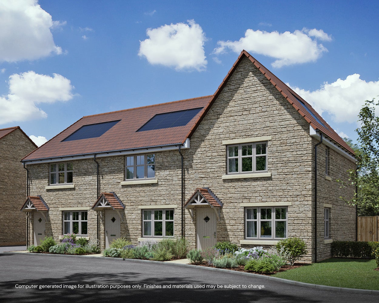 Buckley Place CGI - 2 beds plots 30-32