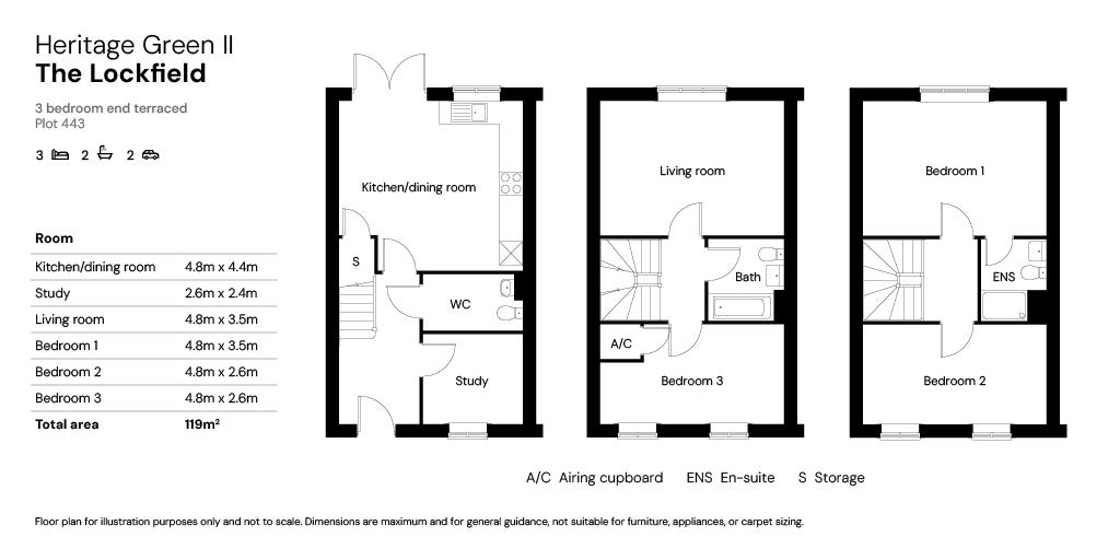 Heritage Green II floor plan plot 443