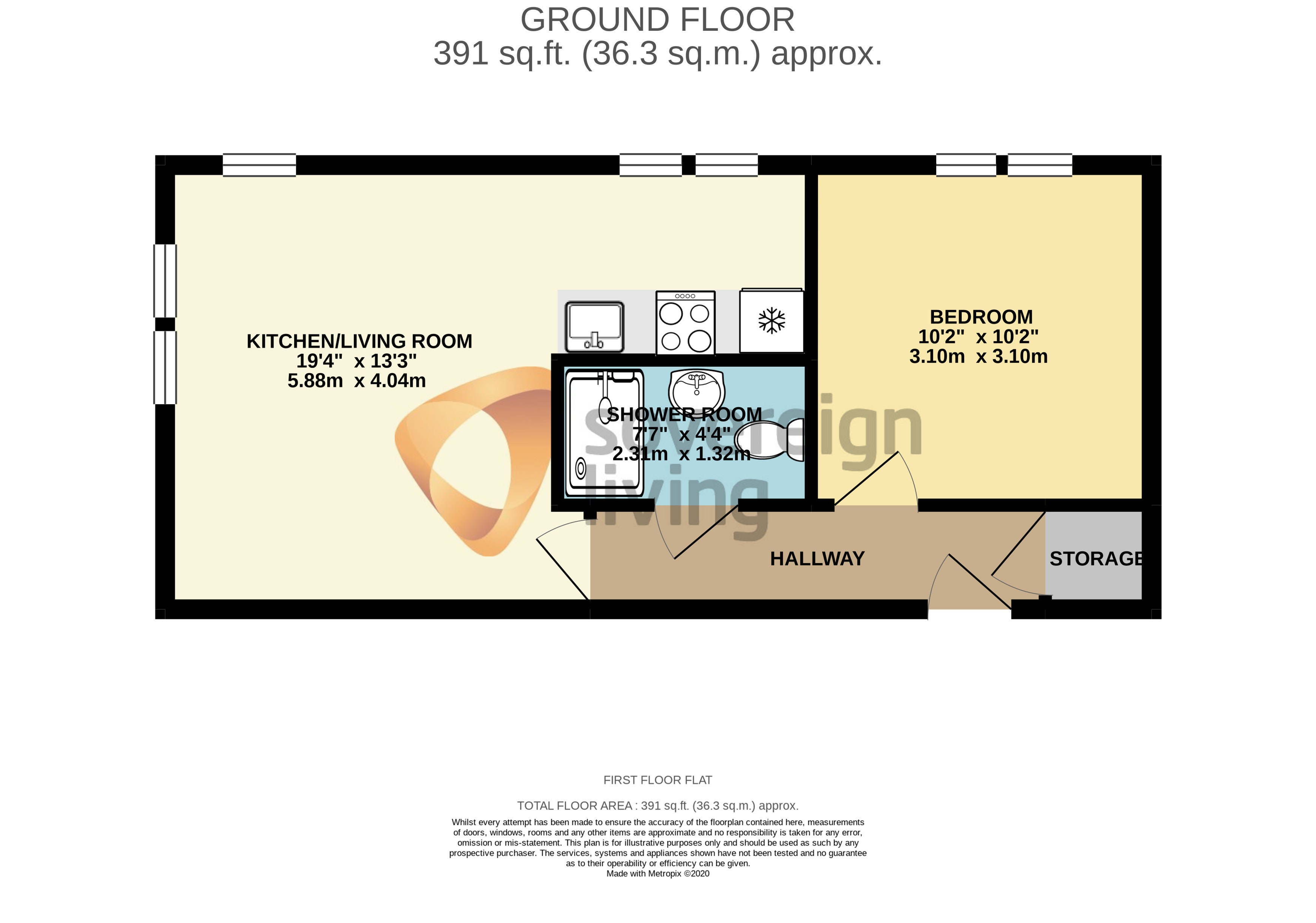 Flat 4, 177 East Street - Floor plan 
