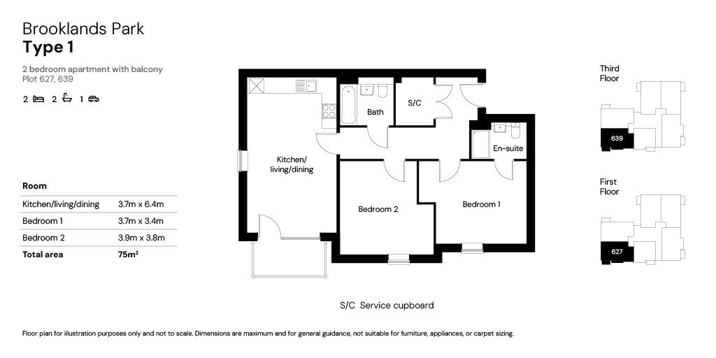 Floor plan 627 & 629