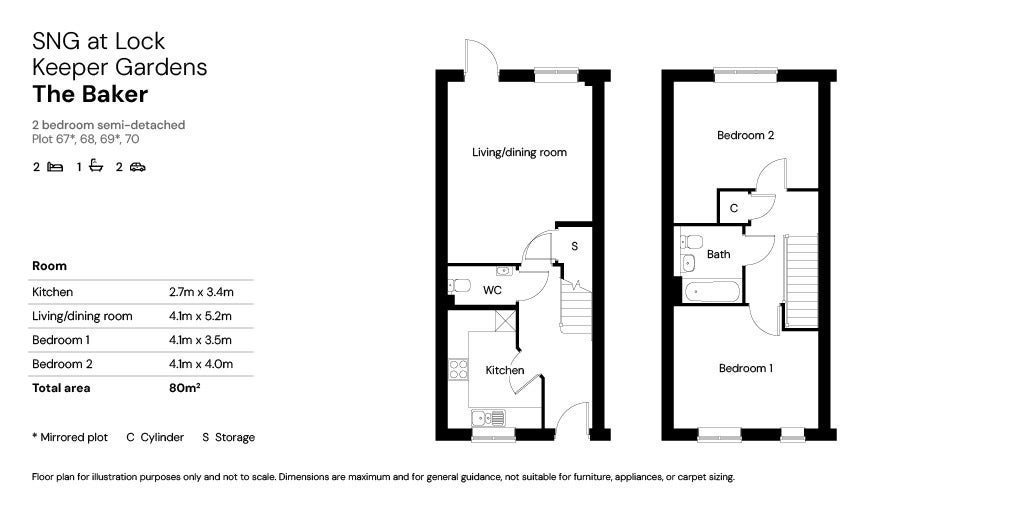 Floor plans 67-70