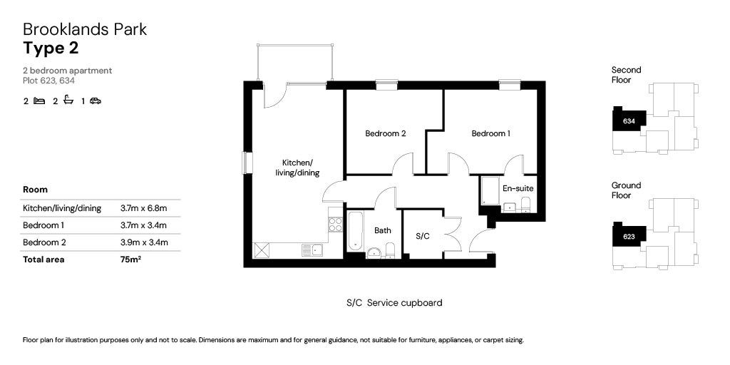 Floor plan 623 & 634