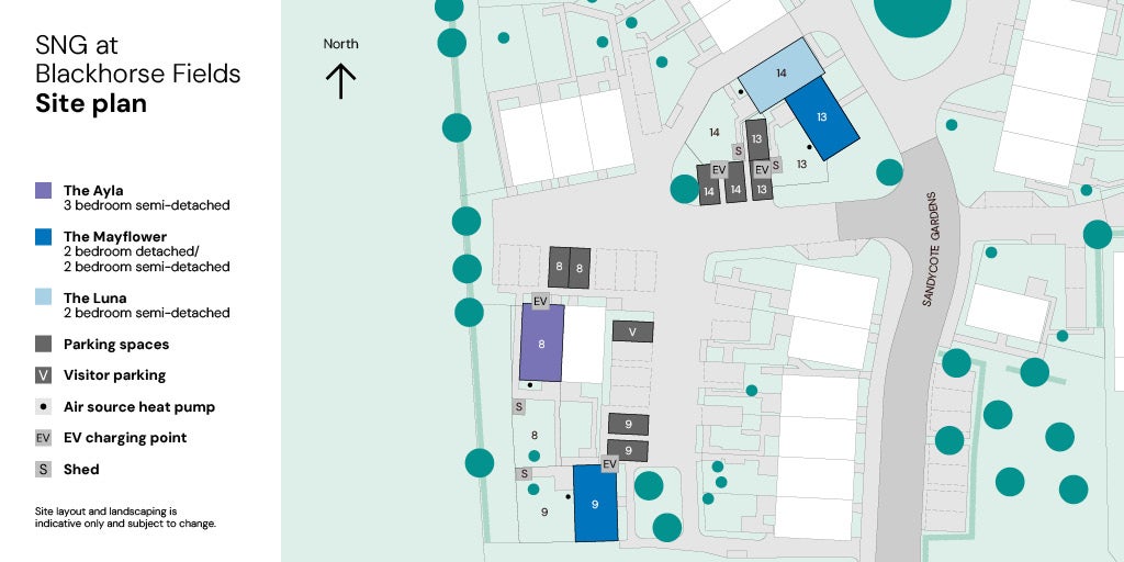 Plots 8-9 & 13-14 site plan