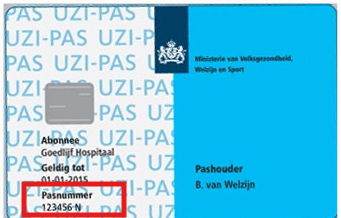 UZI-pasnummer
