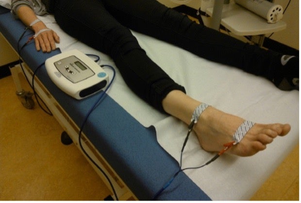 Hier meten we de lichaamssamenstelling bij een kind