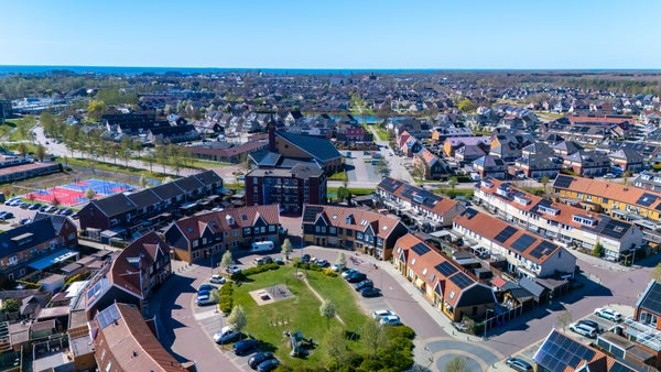 Een buurt van bovenaf