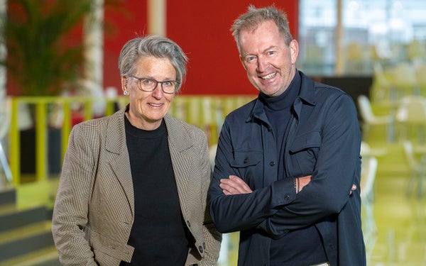 Martine Koppenhol en Bert Arets.