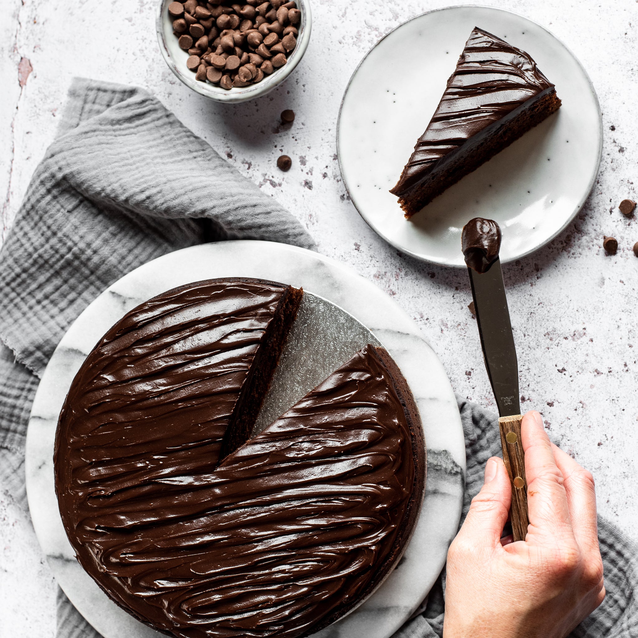Dark chocolate beetroot cake with chocolate ganache frosting - Quite Good  Food