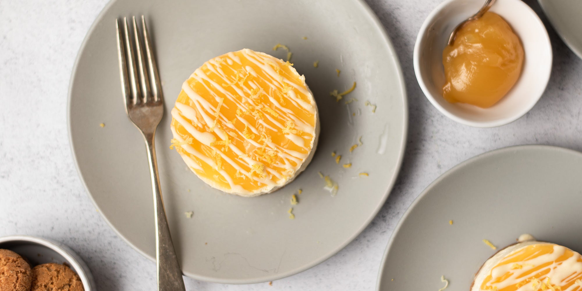 Mini Lemon Amaretti Cheesecake Recipe | How to Make Mini Lemon ...