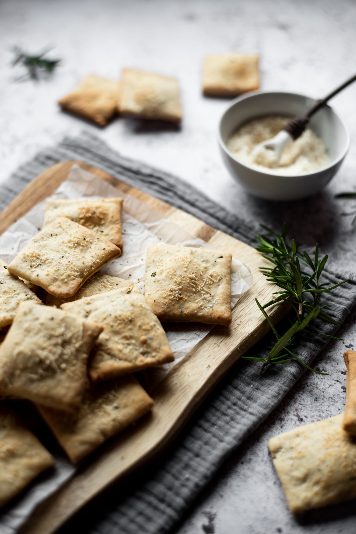 Rosemary & Parmesan Crackers Recipe How to Make Rosemary & Parmesan
