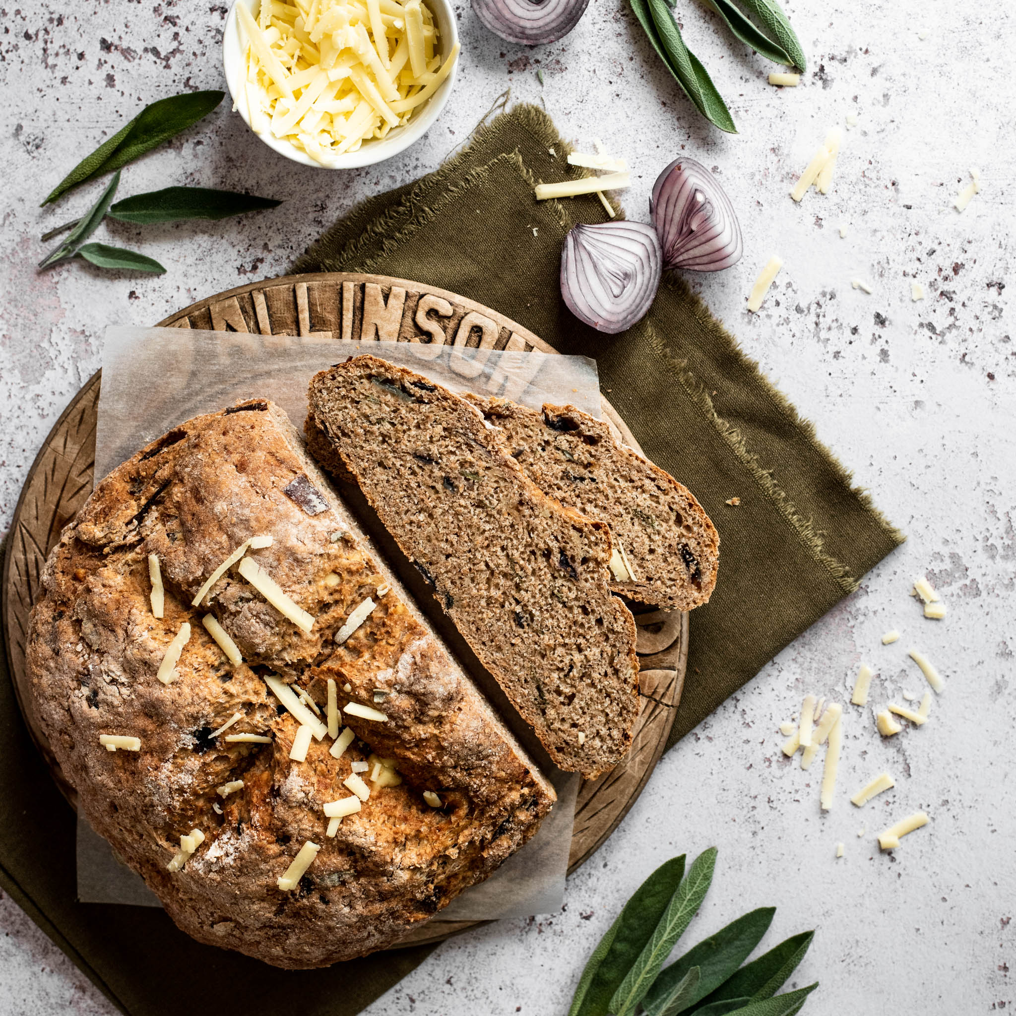 Cheese & Onion Soda Bread Recipe Baking Mad