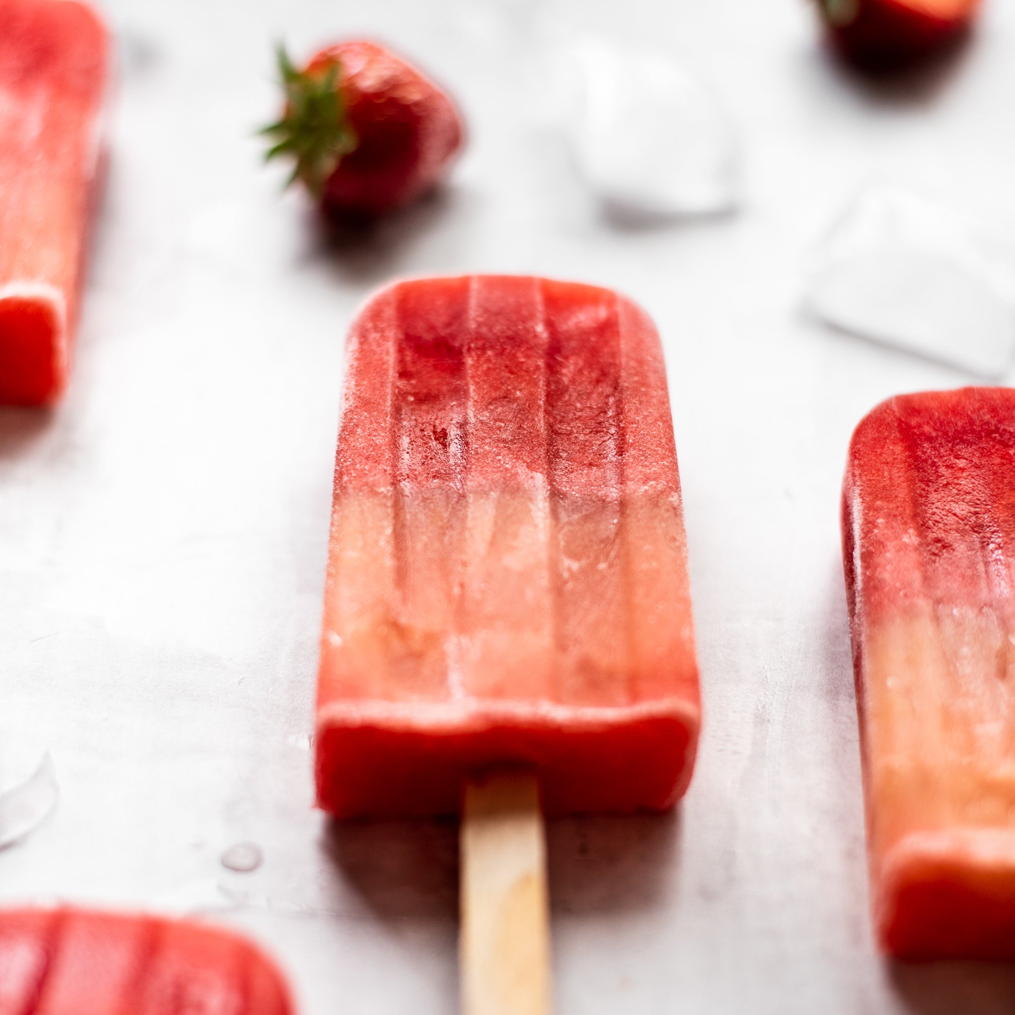 Strawberry &amp; Orange Lollies Recipe | How to Make Strawberry &amp; Orange ...