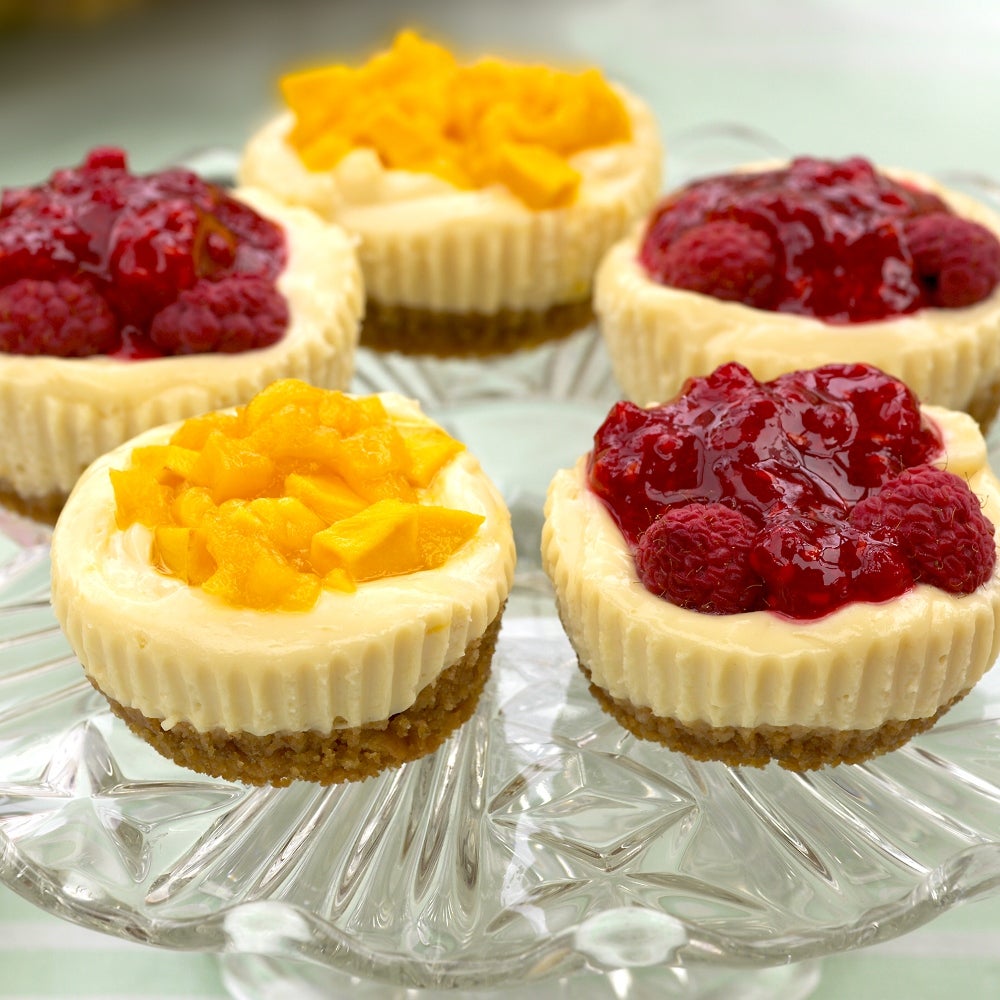 Mini Fruit Topped Cheesecakes Baking Mad