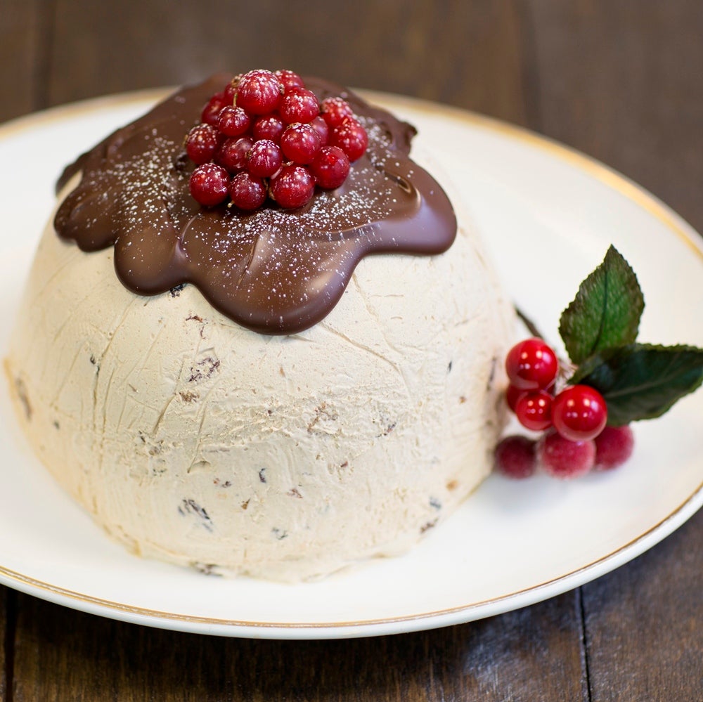 Christmas ice-cream cake